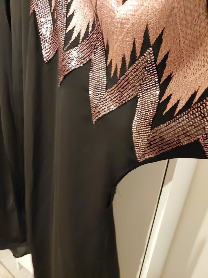 Şal yaka şifon - Görsel 4