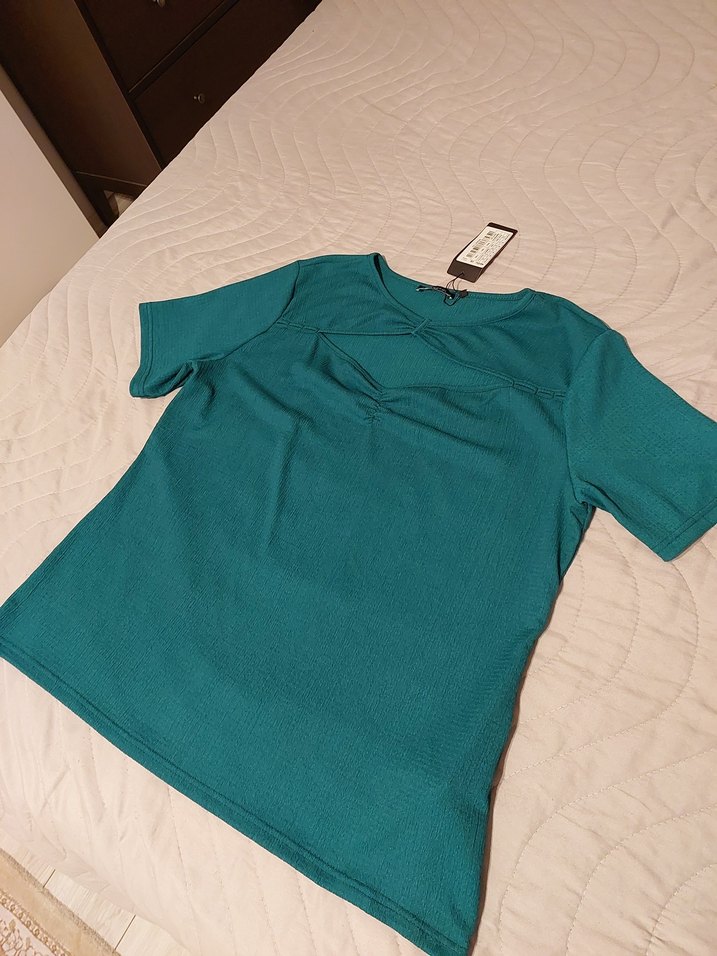 Likralı bluz - Görsel 4