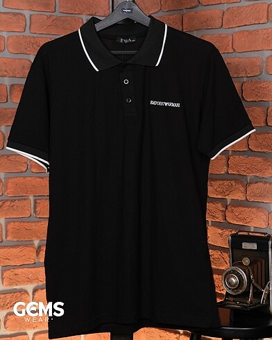 EMPORIO ARMANI POLO YAKA T-SHIRT / SİYAH