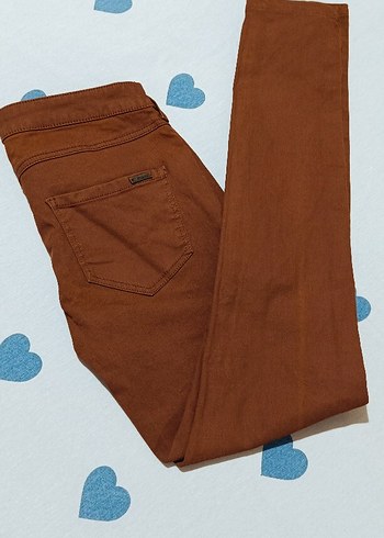 Mango Düğmeli Kahverengi Kadın Pantolon