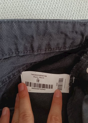 32 Beden siyah Renk kadın siyah Mini Denim Şort