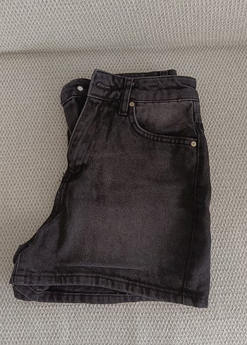 32 Beden kadın siyah Mini Denim Şort