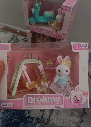 Dreamy Tavşan Figürü ve Salıncak Seti