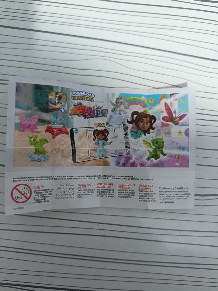 Pembe sincap Kinder oyuncak kağıdı - Görsel 2