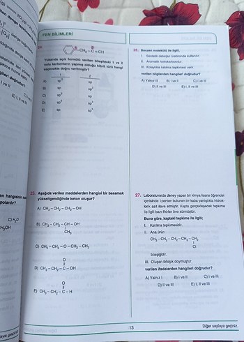 TYT Matematik ve AYT Fen Bilimleri Deneme Kitapları - Görsel 11