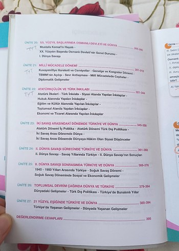 edebiyat ve tyt AYT tarih el kitabı - Görsel 8