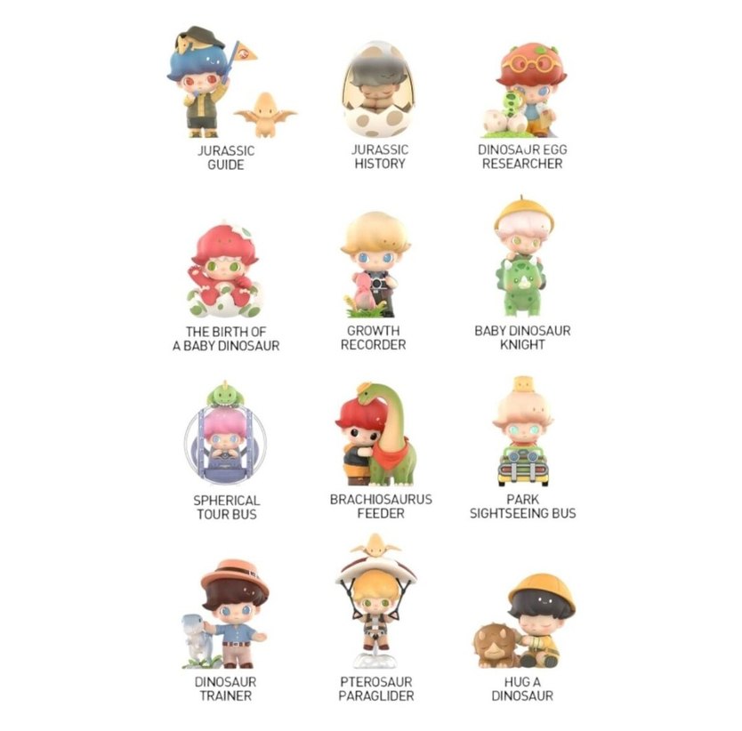 Dimoo Jurassic World Figürleri popmart - Görsel 2