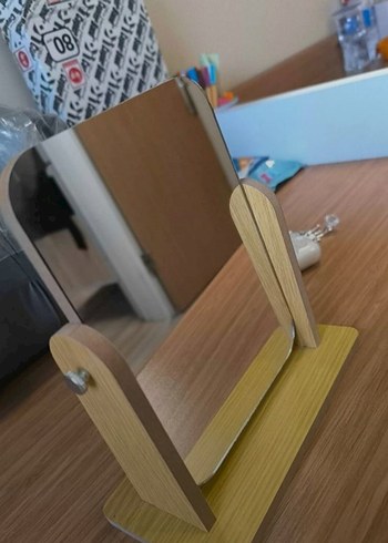 Masa aynası Ayarlanabilir Kare Makeup Mirror 18cm - Görsel 2