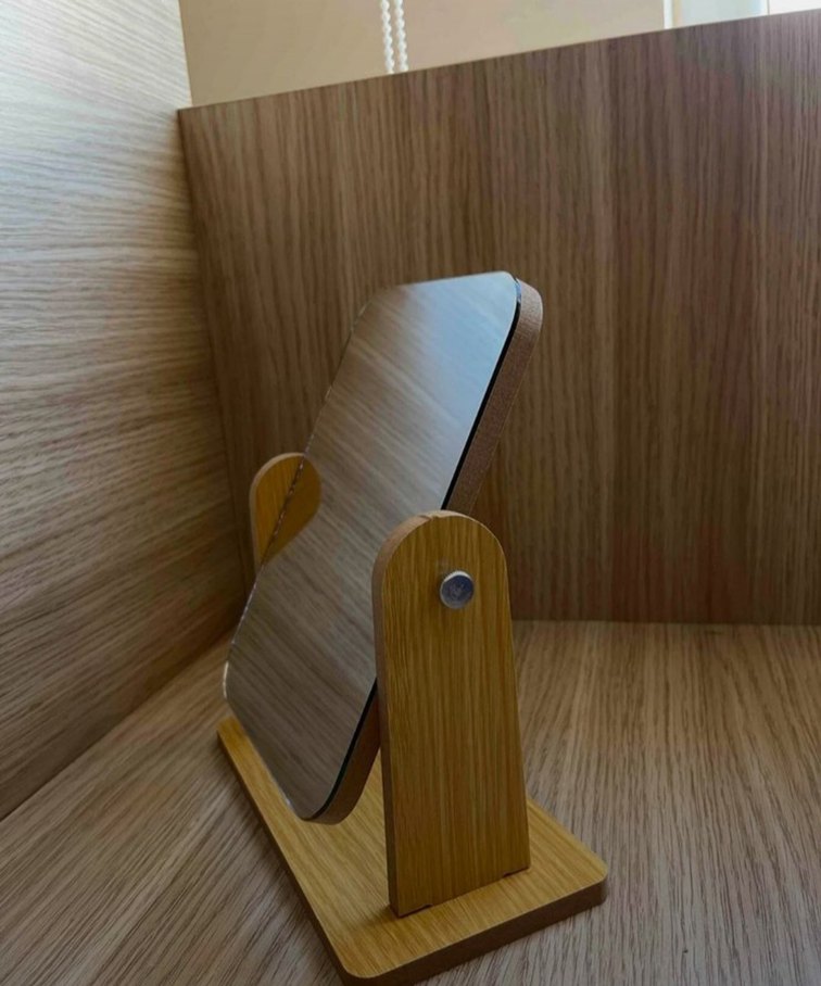 Masa aynası Ayarlanabilir Kare Makeup Mirror 18cm - Görsel 3