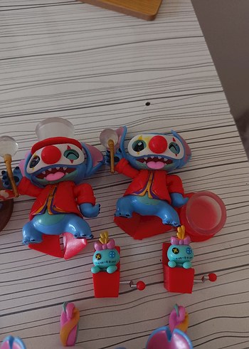 Beden Renk Renkli Stitch Aksiyon Figürleri Seti