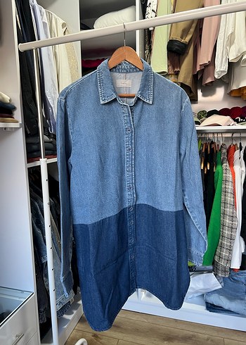 Triarchy Mavi Uzun Denim Ceket - Görsel 3