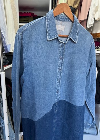 Triarchy Mavi Uzun Denim Ceket - Görsel 5