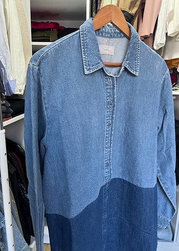 Triarchy Mavi Uzun Denim Ceket - Görsel 4