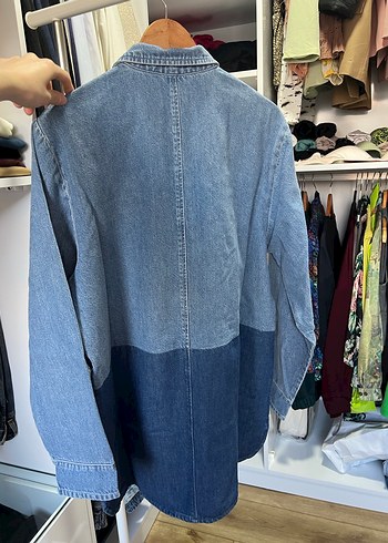 Triarchy Mavi Uzun Denim Ceket - Görsel 6