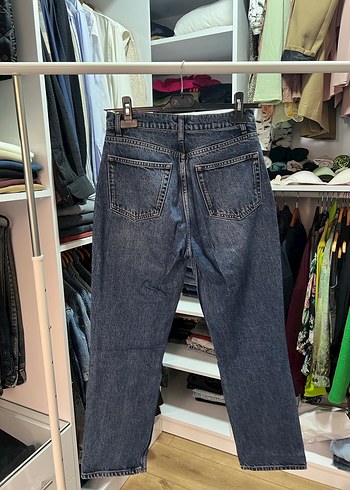 Reformation Düğmeli Denim Kadın Jean pantolon - Görsel 7