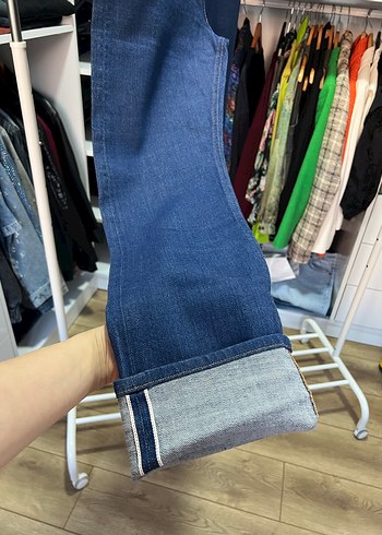 Kadın Lacivert  selvidge Regular Fit Kot Pantolon - Görsel 5