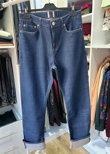 Kadın Lacivert  selvidge Regular Fit Kot Pantolon - Görsel 3