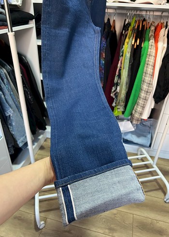 Kadın Lacivert  selvidge Regular Fit Kot Pantolon - Görsel 6