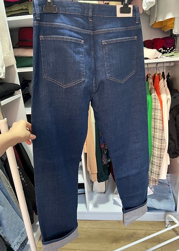 Kadın Lacivert  selvidge Regular Fit Kot Pantolon - Görsel 7