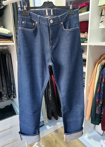 Kadın Lacivert  selvidge Regular Fit Kot Pantolon - Görsel 4