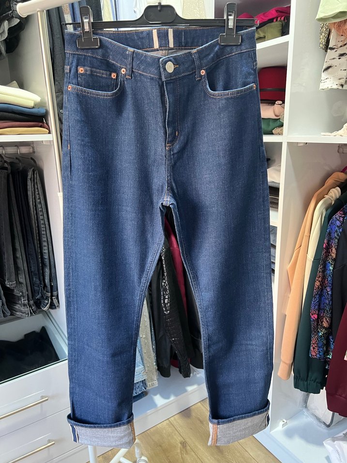 Kadın Lacivert  selvidge Regular Fit Kot Pantolon - Görsel 4