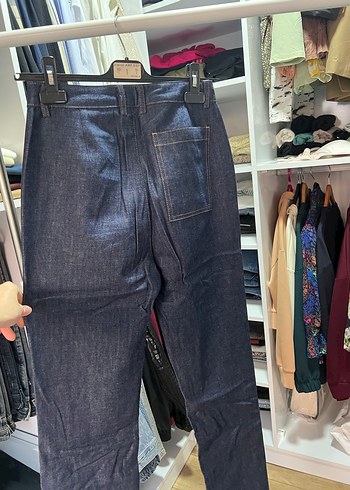 Frame Gri Düğmeli Rahat Kesim Kot Pantolon - Görsel 6