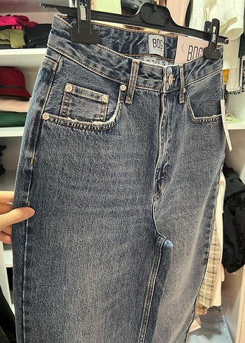 Gri Kadın Denim Pantolon - Görsel 4