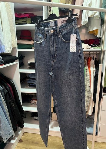 Gri Kadın Denim Pantolon - Görsel 3
