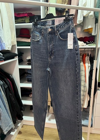 Gri Kadın Denim Pantolon - Görsel 2