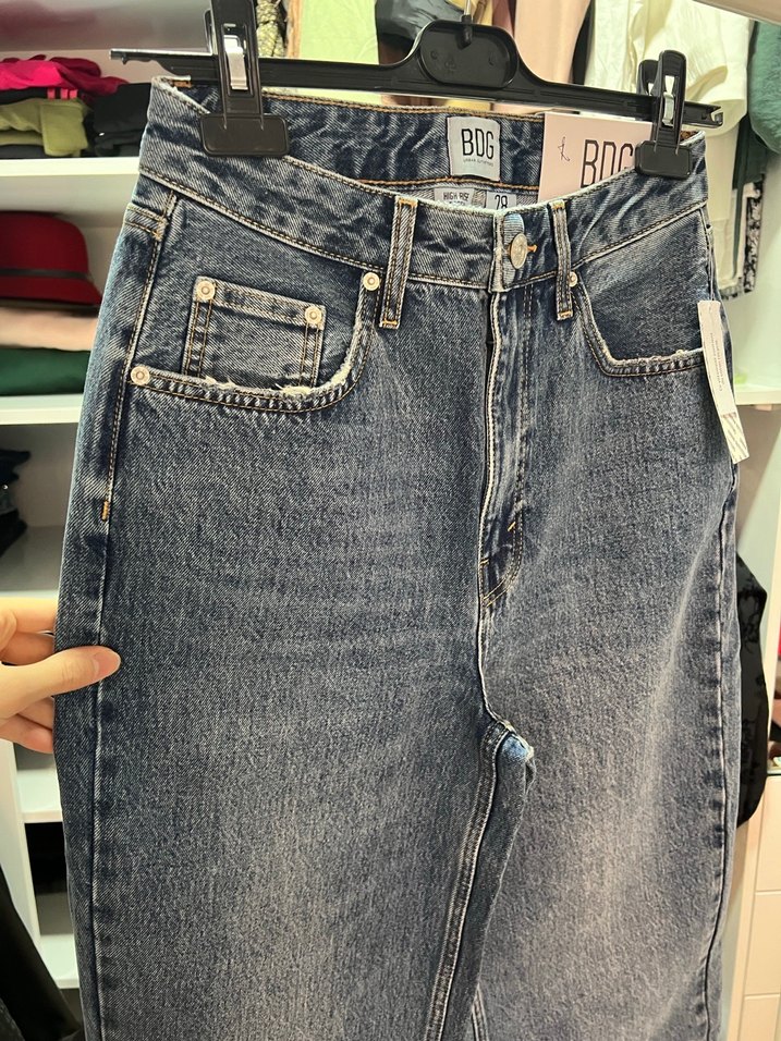 Gri Kadın Denim Pantolon - Görsel 5