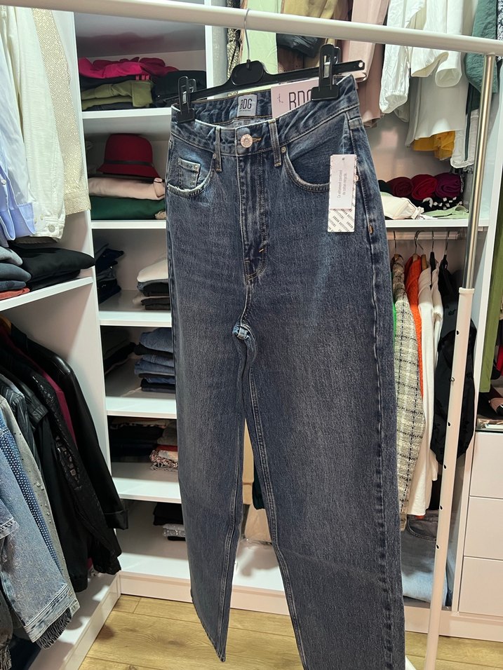 Gri Kadın Denim Pantolon - Görsel 3