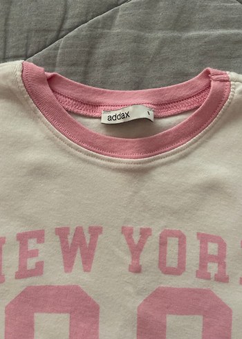 Addax pembe/beyaz tişört - Görsel 2