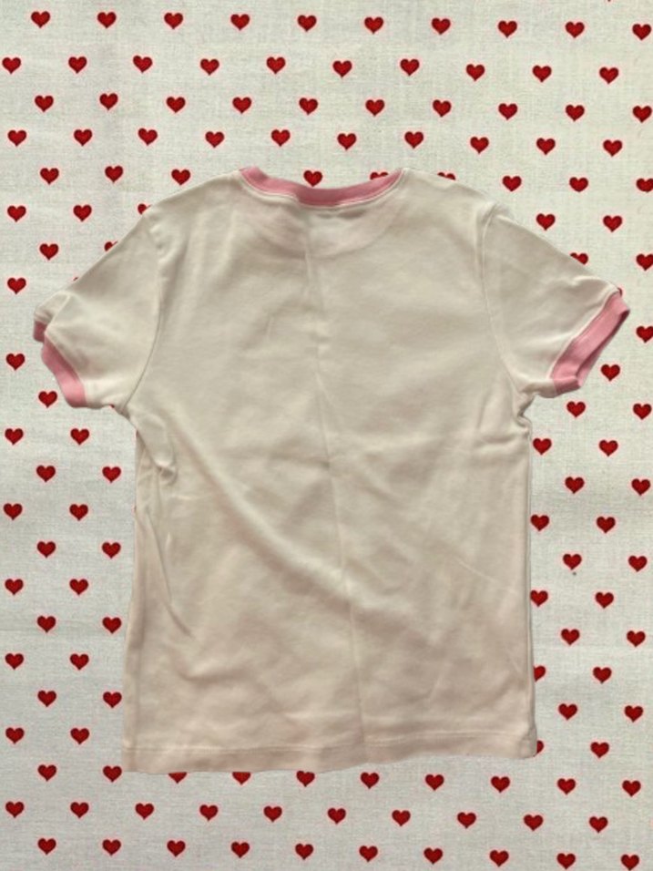Addax pembe/beyaz tişört - Görsel 3