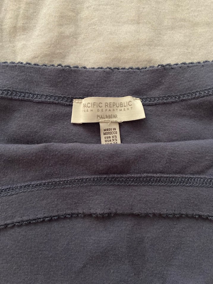 Pull&Bear Manchester yazılı lacivert top - Görsel 2