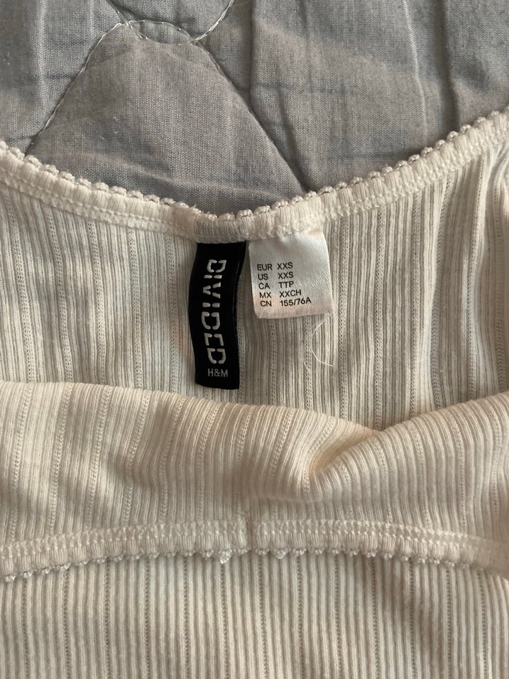 H&M kadın ince askılı kurdeleli top - Görsel 2