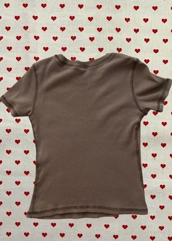 H&M kısa kollu koyu gri tişört - Görsel 3