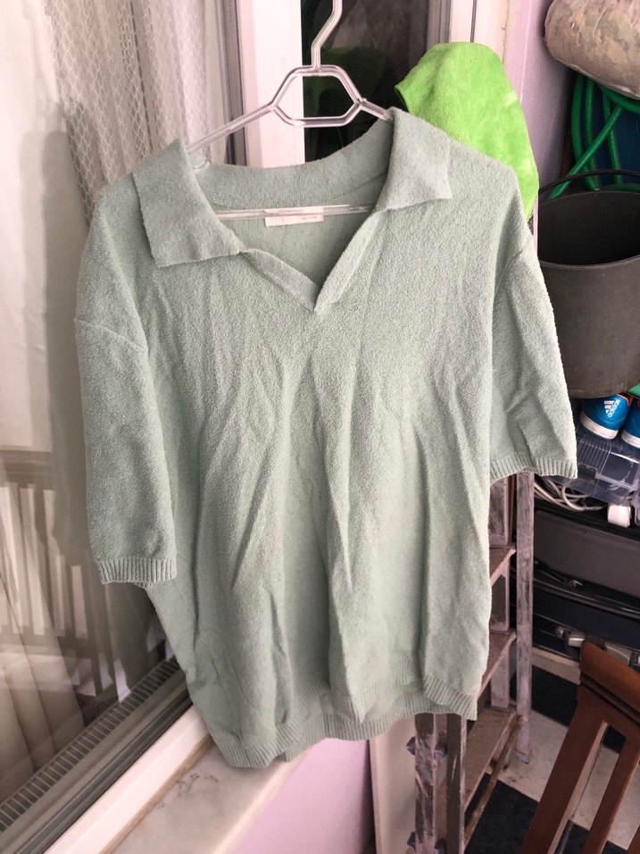 Yeşil Keten Erkek Polo Tişört - Görsel 2