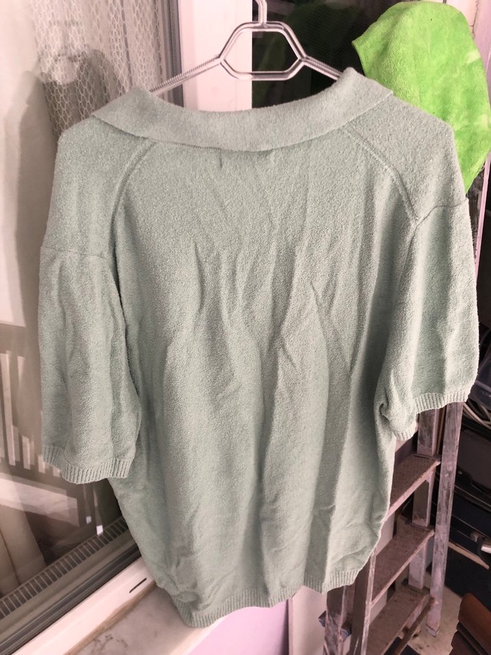 Yeşil Keten Erkek Polo Tişört - Görsel 3