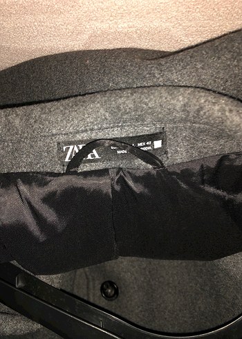 Siyah Düğmeli Oversize Klasik Kaban - Görsel 2