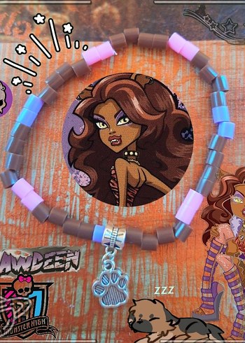MONSTER HIGH SCHOOL CLAWDEEN BRACLET