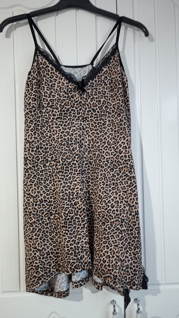 Leopar kadın gecelik - Görsel 2