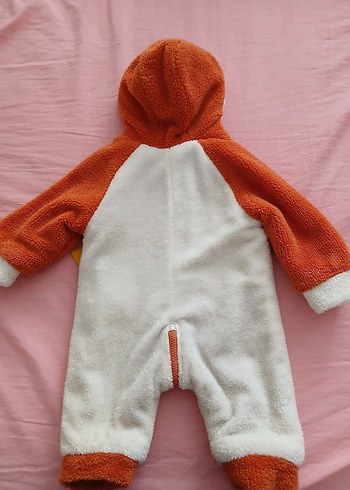 Turuncu Desenli Bebek Tulumu - Görsel 3