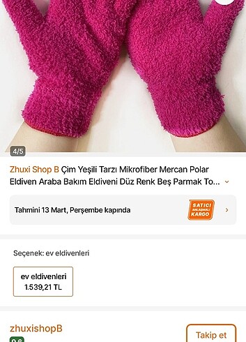 Kız çocuk eldiven