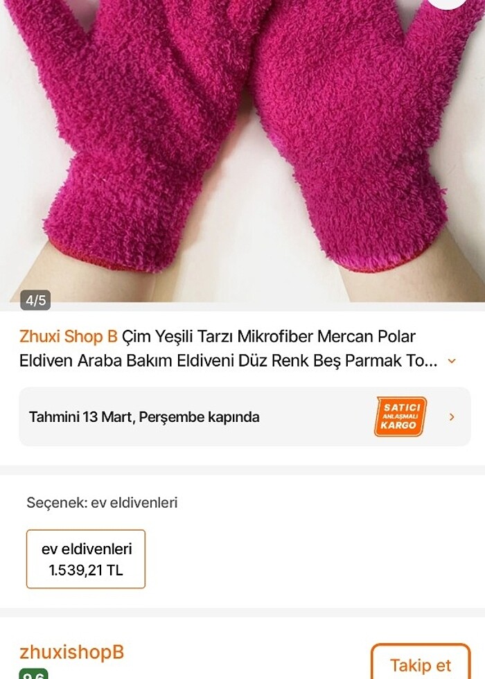 Kız çocuk eldiven  - Görsel 2