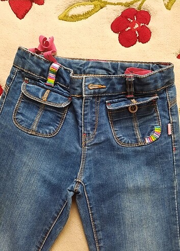 6 Yaş Beden lacivert Renk Kiz çocuk kot jean