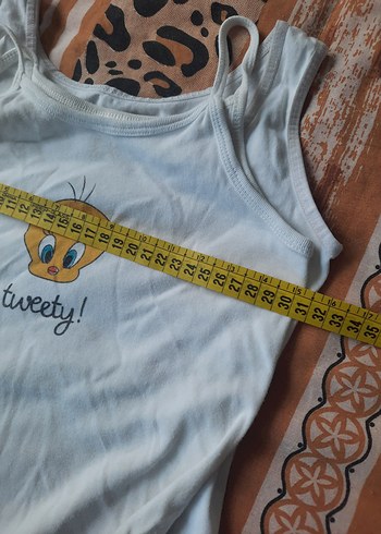 beyaz Çocuk Atlet ve Body - Görsel 3