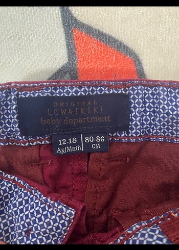 Bordo Düğmeli Erkek Çocuk Şortu - Görsel 2