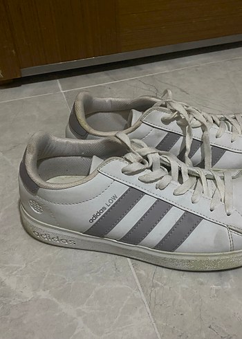 Adidas Low Beyaz Gri Spor Ayakkabı - Görsel 2
