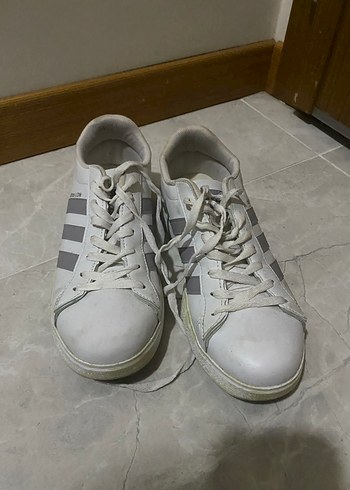 Adidas Low Beyaz Gri Spor Ayakkabı - Görsel 4