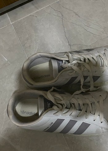 Adidas Low Beyaz Gri Spor Ayakkabı - Görsel 3